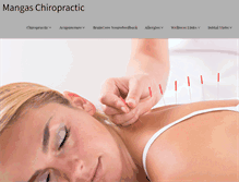 Tablet Screenshot of mangaschiropractic.com